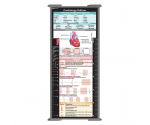 WhiteCoat Clipboard® Trifold - Silver Cardiology Edition