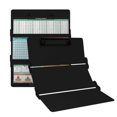 WhiteCoat Clipboard® Trifold - Blackout Lactation Consultant Edition