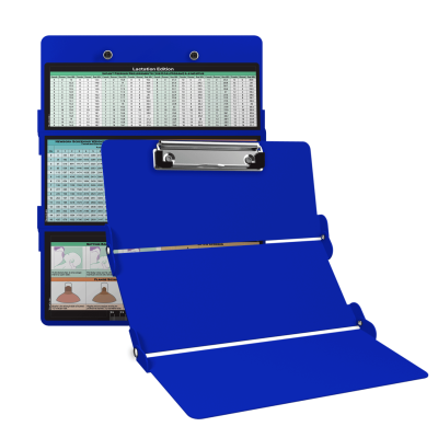 WhiteCoat Clipboard® Trifold - Blue Lactation Consultant Edition