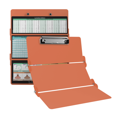 WhiteCoat Clipboard® Trifold - Coral Lactation Consultant Edition