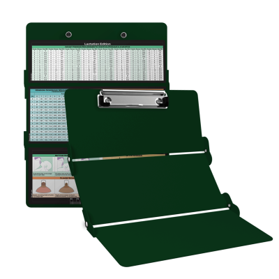 WhiteCoat Clipboard® Trifold - Green Lactation Consultant Edition
