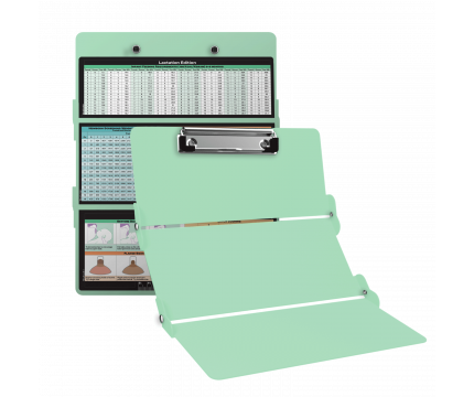WhiteCoat Clipboard® Trifold - Mint Lactation Consultant Edition