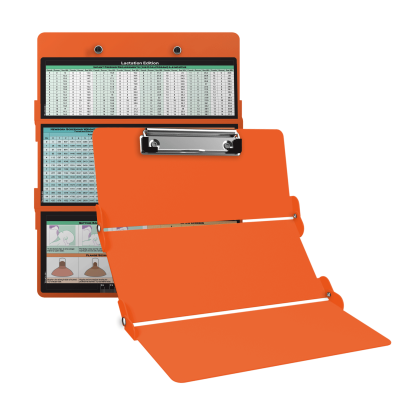 WhiteCoat Clipboard® Trifold - Orange Lactation Consultant Edition