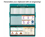 WhiteCoat Clipboard® Trifold - Teal Lactation Consultant Edition