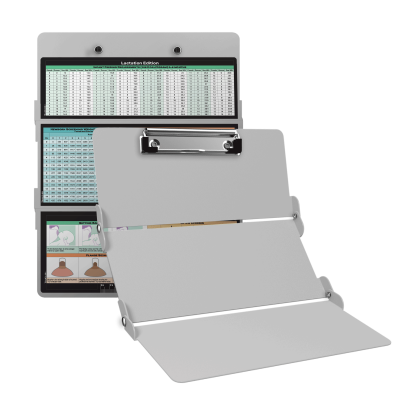 WhiteCoat Clipboard® Trifold - White Lactation Consultant Edition