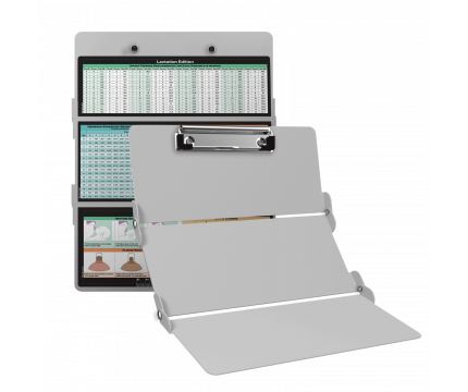 WhiteCoat Clipboard® Trifold - White Lactation Consultant Edition