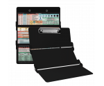 WhiteCoat Clipboard® Trifold - Black Nursing Edition