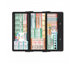 WhiteCoat Clipboard® Trifold - Black Nursing Edition