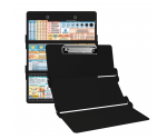 WhiteCoat Clipboard® Trifold - Black Cardiology Edition