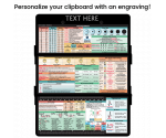 WhiteCoat Clipboard® Trifold - Blackout Nursing Edition