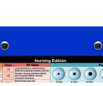 WhiteCoat Clipboard® Trifold - Blue Nursing Edition