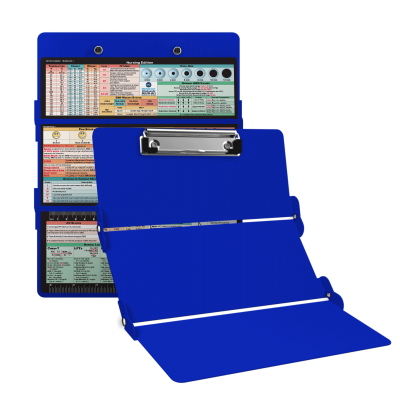 WhiteCoat Clipboard® Trifold - Blue Nursing Edition