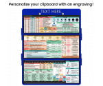 WhiteCoat Clipboard® Trifold - Blue Nursing Edition