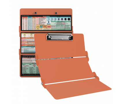 WhiteCoat Clipboard® Trifold - Coral Nursing Edition