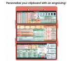 WhiteCoat Clipboard® Trifold - Coral Nursing Edition