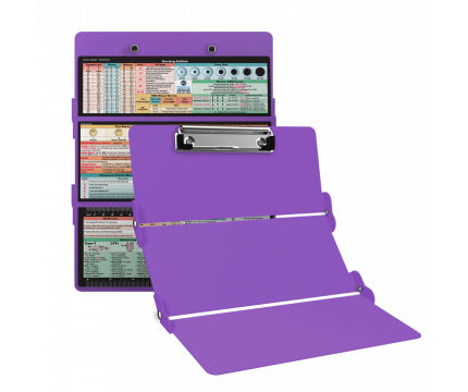 WhiteCoat Clipboard® Trifold - Lilac Nursing Edition