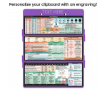 WhiteCoat Clipboard® Trifold - Lilac Nursing Edition