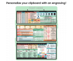 WhiteCoat Clipboard® Trifold - Mint Nursing Edition