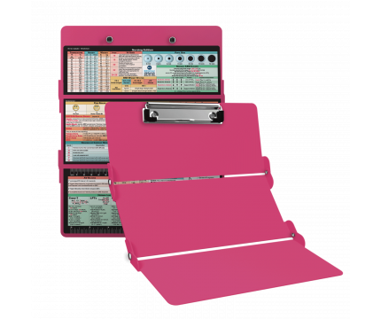 WhiteCoat Clipboard® Trifold - Pink Nursing Edition