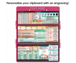 WhiteCoat Clipboard® Trifold - Pink Nursing Edition