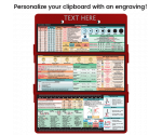 WhiteCoat Clipboard® Trifold - Red Nursing Edition