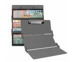 WhiteCoat Clipboard® Trifold - Silver Nursing Edition