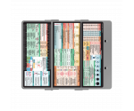 WhiteCoat Clipboard® Trifold - Silver Nursing Edition