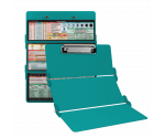 WhiteCoat Clipboard® Trifold - Teal Nursing Edition