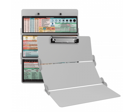WhiteCoat Clipboard® Trifold - White Nursing Edition