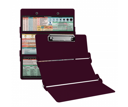 WhiteCoat Clipboard® Trifold - Wine Nursing Edition