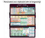 WhiteCoat Clipboard® Trifold - Wine Nursing Edition