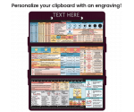 WhiteCoat Clipboard® Trifold - Wine Nursing Edition