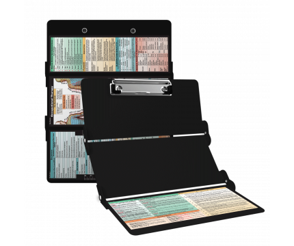 WhiteCoat Clipboard® Trifold - Black Occupational Therapy Edition