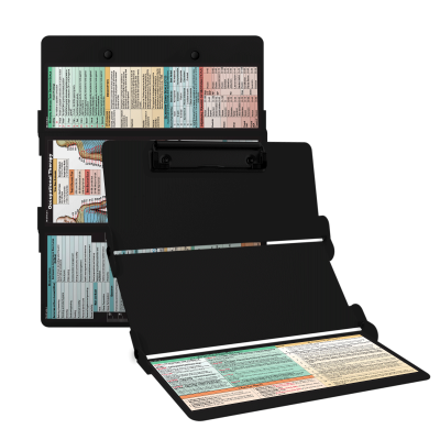 WhiteCoat Clipboard® Trifold - Blackout Occupational Therapy Edition