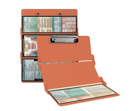 WhiteCoat Clipboard® Trifold - Coral Occupational Therapy Edition