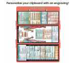 WhiteCoat Clipboard® Trifold - Coral Occupational Therapy Edition