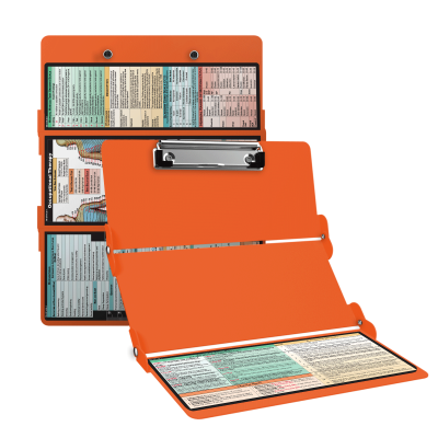 WhiteCoat Clipboard® Trifold - Orange Occupational Therapy Edition