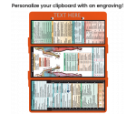 WhiteCoat Clipboard® Trifold - Orange Occupational Therapy Edition