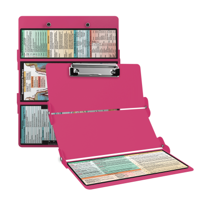 WhiteCoat Clipboard® Trifold - Pink Occupational Therapy Edition