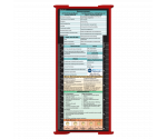 WhiteCoat Clipboard® Trifold - Red Occupational Therapy Edition