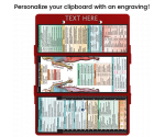 WhiteCoat Clipboard® Trifold - Red Occupational Therapy Edition