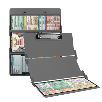 WhiteCoat Clipboard® Trifold - Silver Occupational Therapy Edition