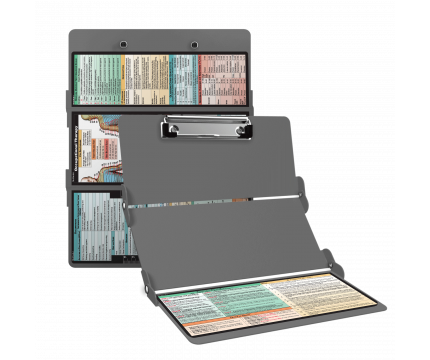 WhiteCoat Clipboard® Trifold - Silver Occupational Therapy Edition