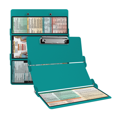 WhiteCoat Clipboard® Trifold - Teal Occupational Therapy Edition