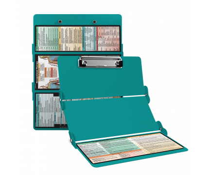 WhiteCoat Clipboard® Trifold - Teal Occupational Therapy Edition