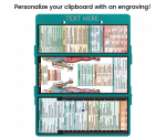 WhiteCoat Clipboard® Trifold - Teal Occupational Therapy Edition
