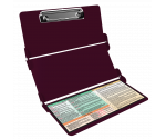 WhiteCoat Clipboard® Trifold - Wine Occupational Therapy Edition