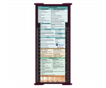 WhiteCoat Clipboard® Trifold - Wine Occupational Therapy Edition
