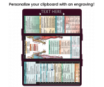 WhiteCoat Clipboard® Trifold - Wine Occupational Therapy Edition