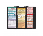 WhiteCoat Clipboard® Trifold - Black Pediatric Infant Edition